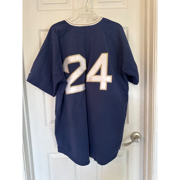 Russell Athletic Cincinnati Reds Number 24 Tony Perez Blue Jersey XL - Picture 6 of 8
